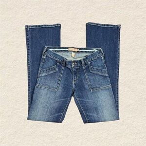 Abercrombie & Fitch Flared Leg Blue Jeans